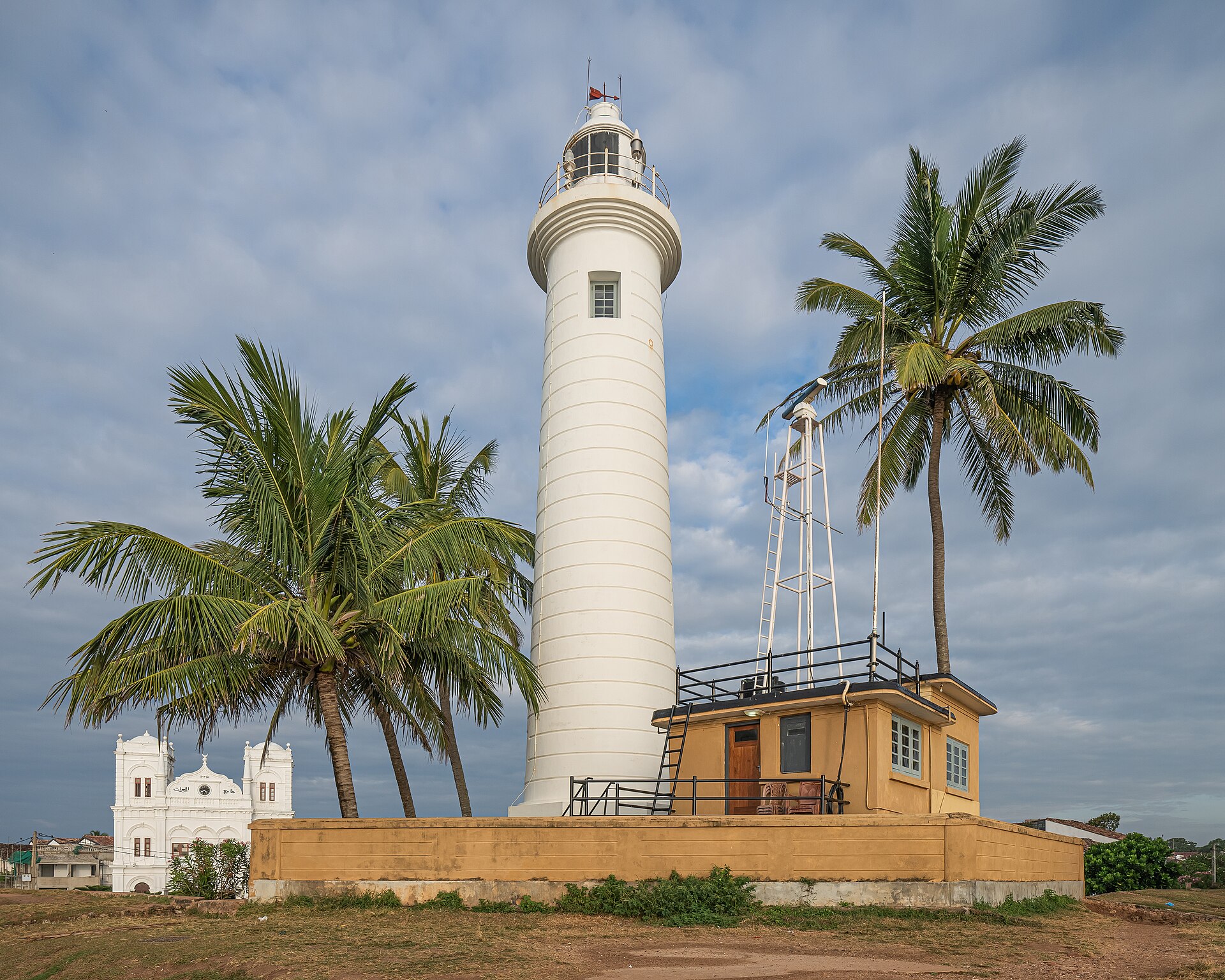 Galle Fort lighthouse and ramparts on the southern coast of Sri Lanka