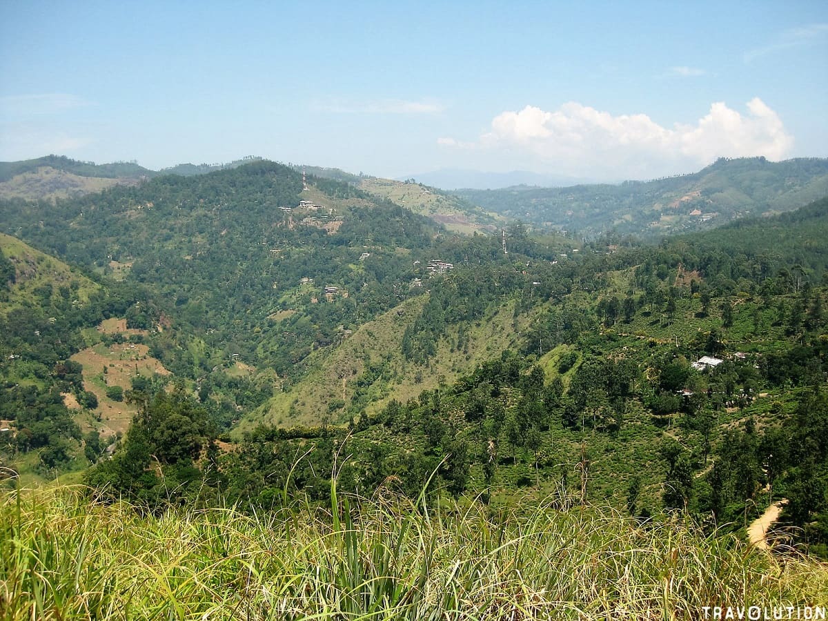 Morning view over the valley from Ella in Sri Lanka's hill country